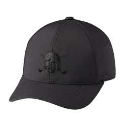 Volvik Golf Embroidered Skull Cap -Golf Clubs Shop 0004 Skull embroidery cap black