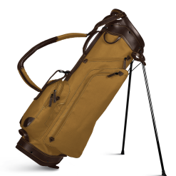 Sun Mountain Golf Canvas & Leather Carry Stand Bag -Golf Clubs Shop 190734CanvasLeatherStandClay Brown