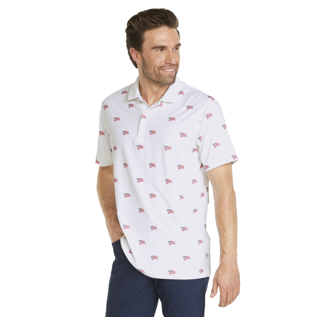 Cobra Golf Puma Men's Volition Flags Golf Polo 5 Cobra Golf Puma Men's Volition Flags Golf Polo - Image 3