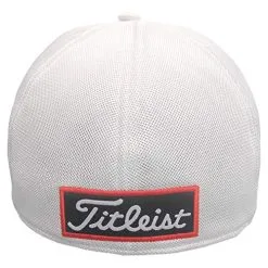 CaddiesShack Titleist Tour Sport Mesh Fitted Cap - White/Island Red -Golf Clubs Shop 51GFTOY9M8L