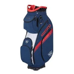 Wilson Staff EXO II Golf Cart Bags -Golf Clubs Shop 5537dd395b99fd6943e8a6ebf6b013c965e6801d WGB6650NA 0 WS EXO II CART NA RD WH