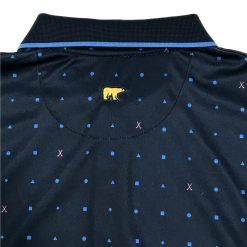Callaway Jack Nicklaus Black Label By Perry Ellis All Over Mini Geo Polo Shirts -Golf Clubs Shop AllOverMiniGeo ClassicNavy2