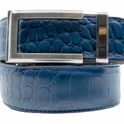 NexBelt Artemis Brushed Nickel Buckle PreciseFit W/ Alligator Dress Belt -Golf Clubs Shop Alligator Navy Dress Belt Front 1800x1800 485a806f 7618 4c6c 9076 b4a852e12f2e