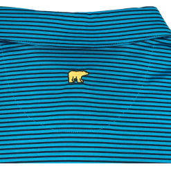 Callaway Jack Nicklaus Black Label By Perry Ellis Feeder Stripe Polo Shirts -Golf Clubs Shop BlackLabelPolo FeederStripe BlueJewel2