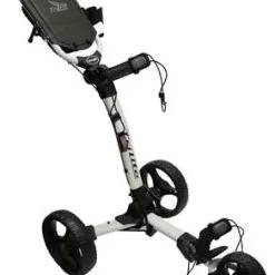 TGIB Axglo Golf TriLite 3 Wheel Push Cart -Golf Clubs Shop BlackWhite