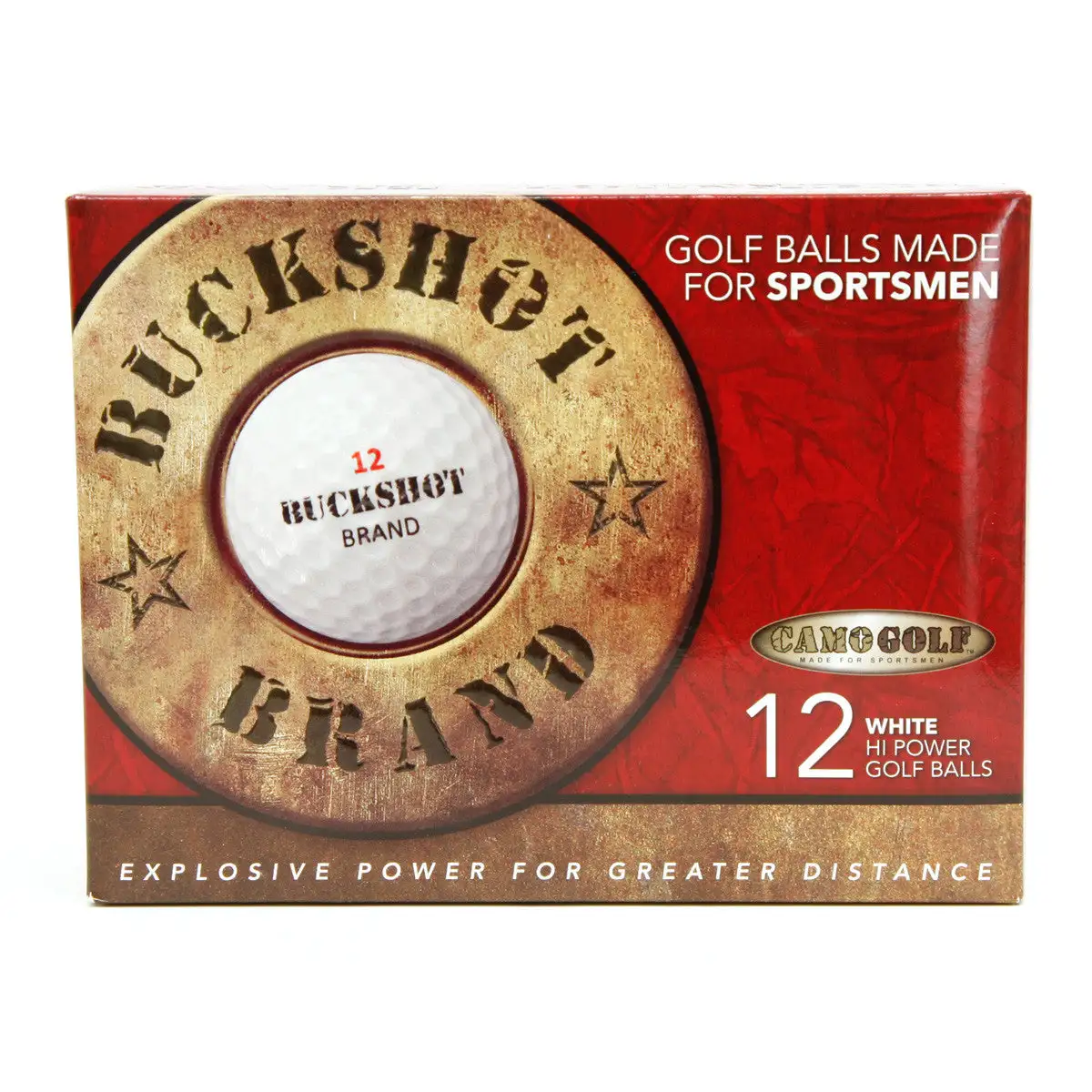 Hireko BUCKSHOT BRAND GOLF BALLS - 12 Golf Balls In Package 3 Hireko BUCKSHOT BRAND GOLF BALLS - 12 Golf Balls In Package