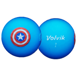 Volvik Marvel Avengers 5 Golf Balls Character Pack -Golf Clubs Shop CaptainAmericaBallBlur
