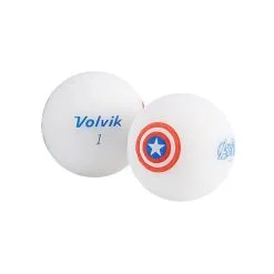 Volvik Marvel Character Golf Ball 4 Pack -Golf Clubs Shop Captain America Ball