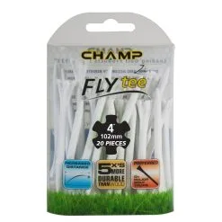 Gdf Champ Zarma FLYTee - 4" White Golf Tees 20 Pack