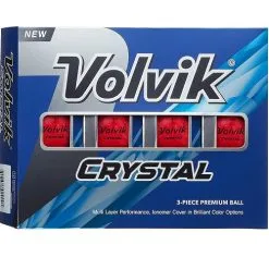 Volvik Crystal Focus Colored Golf Balls -Golf Clubs Shop CrystalFocus2022 RubyRed