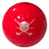 CaddiesShack Custom Jolly Rogers Skull & Crossbones Volvik Crystal Golf Balls -Golf Clubs Shop Crystal Red Logo