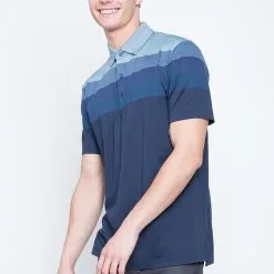 Callaway Jack Nicklaus Black Label By Perry Ellis Engineered Jacquard Polo Shirts -Golf Clubs Shop EngineeredJacquardPolo ClassicNavy1