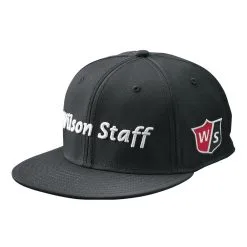 Wilson Staff Golf Flat Brim Tour Caps - Assorted Colors -Golf Clubs Shop Flat Brim Black 1