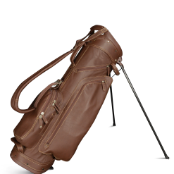 Sun Mountain Golf Leather Carry Stand Bag -Golf Clubs Shop G823250LeatherStandBrown Khaki