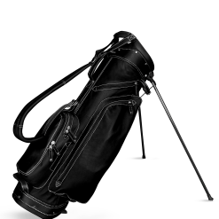 Sun Mountain Golf Leather Carry Stand Bag -Golf Clubs Shop G823267LeatherStandBlack White