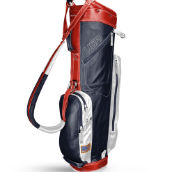 Sun Mountain Golf Leather Cart Bag -Golf Clubs Shop G823519LeatherCartNavy White Red