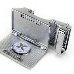 NexBelt Go-In! Golf Series Buckle: USA Black -Golf Clubs Shop Go In Pebble Grain Pitch Black1 Copy