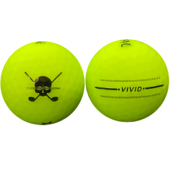CaddiesShack Custom Jolly Rogers Skull & Crossbones Volvik Vivid Matte Golf Balls -Golf Clubs Shop GreenVivid