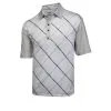 CaddiesShack Ogio Grid Golf Polo Shirts -Golf Clubs Shop Grid White Chrome Indigo