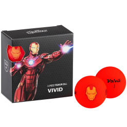 Volvik Marvel Character Golf Ball 4 Pack -Golf Clubs Shop Iron Man Square f6081a14 2c4c 4d45 a28a de131575e716