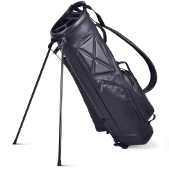 Sun Mountain Golf Leather Carry Stand Bag -Golf Clubs Shop LeatherStandBlackAltShot