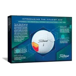 CaddiesShack Titleist AVX Golf Balls - Previous Model -Golf Clubs Shop Pro AVX 2019 Box Back