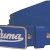 Golf Direct Now Puma Script Fitted Golf Belt -Golf Clubs Shop Puma Script Fitted Belt Strong Blue