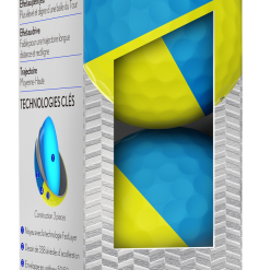 Cleveland Golf Srixon Q-Star Tour Divide Golf Balls - Dozen -Golf Clubs Shop Q StarDivideBlueYellowSleeve