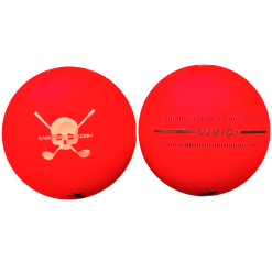 CaddiesShack Custom Jolly Rogers Skull & Crossbones Volvik Vivid Matte Golf Balls -Golf Clubs Shop RedVivid
