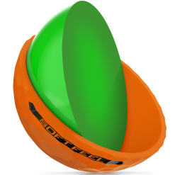 Cleveland Golf Srixon Soft Feel Brite Matte Color Golf Balls 38 Cleveland Golf Srixon Soft Feel Brite Matte Color Golf Balls -Golf Clubs Shop SOFTFEEL13 BRITEORANGE FLIPPEDCORE Reflection