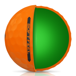 Cleveland Golf Srixon Soft Feel Brite Matte Color Golf Balls 39 Cleveland Golf Srixon Soft Feel Brite Matte Color Golf Balls -Golf Clubs Shop SOFTFEEL13 BRITEORANGE QUARTERVIEW Reflection