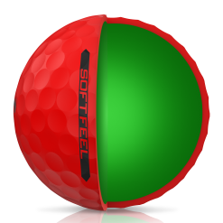 Cleveland Golf Srixon Soft Feel Brite Matte Color Golf Balls 54 Cleveland Golf Srixon Soft Feel Brite Matte Color Golf Balls -Golf Clubs Shop SOFTFEEL13 BRITERED QUARTERVIEW Reflection