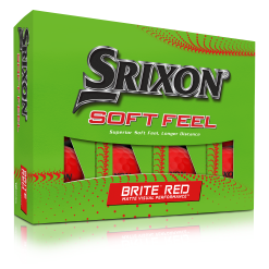 Cleveland Golf Srixon Soft Feel Brite Matte Color Golf Balls 47 Cleveland Golf Srixon Soft Feel Brite Matte Color Golf Balls -Golf Clubs Shop SOFTFEELBriteRed13 Package FLIP reflection