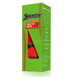 Cleveland Golf Srixon Soft Feel Brite Matte Color Golf Balls 49 Cleveland Golf Srixon Soft Feel Brite Matte Color Golf Balls -Golf Clubs Shop SOFTFEELBriteRed13 Sleeve reflection