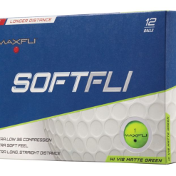Golf Works Maxfli SoftFli Matte Finsih Golf Balls -Golf Clubs Shop SoftFli Matte Green Box