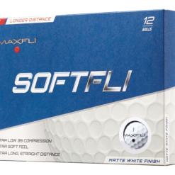 Golf Works Maxfli SoftFli Matte Finsih Golf Balls -Golf Clubs Shop SoftFli Matte White Box