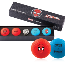 Volvik Marvel Limited Edition Marvel Golf Ball Gift Packs -Golf Clubs Shop Spider Man Box