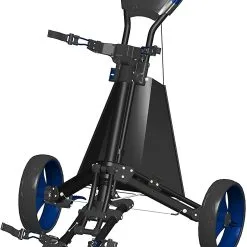 TGIB Spin It Golf Easy Drive 3-Wheel Push Cart -Golf Clubs Shop SpinItEasyDriver BlackBlue
