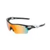 Hireko Tour Gear Gloss Black Interchangeable Sunglasses (with 5 Lense)