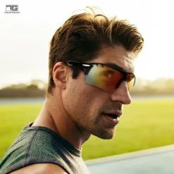 Hireko Tour Gear Gloss Black Interchangeable Sunglasses (with 5 Lense) -Golf Clubs Shop SunlgassesInterchangableLens 5