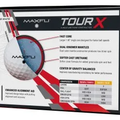Golf Works Maxfli Tour X Total Performance Urethane Golf Balls -Golf Clubs Shop TourXWhiteGloss3 6c8c994b 4163 46eb b3e7 e082809ebddc