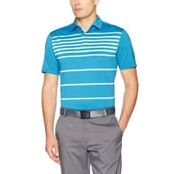 TJ Maxx Under Armour Coolswitch Brassie Stripe Golf Polo