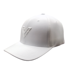 Volvik Golf VBM V Logo FlexFit Hat -Golf Clubs Shop V Logo FlexFit White 1