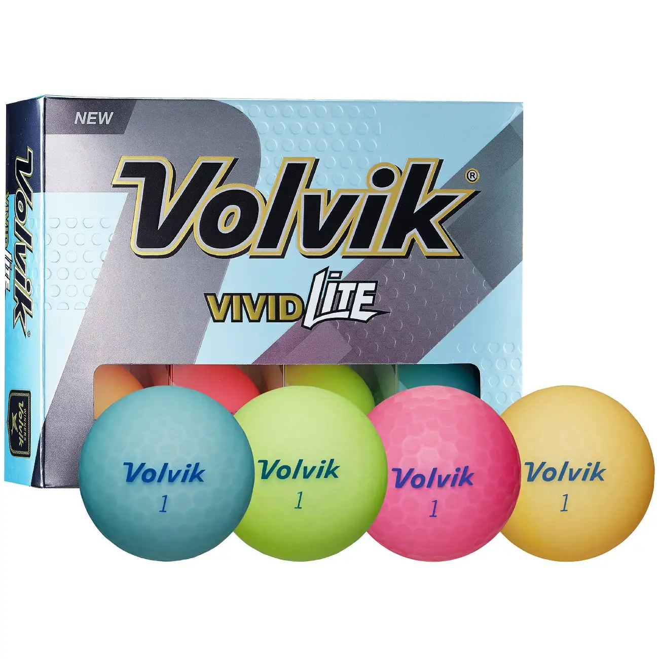 Volvik Vivid Lite Matte Finish Golf Balls - Sale! 3 Volvik Vivid Lite Matte Finish Golf Balls - Sale!