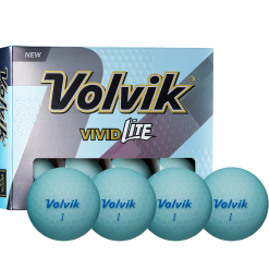 Volvik Vivid Lite Matte Finish Golf Balls - Sale! 10 Volvik Vivid Lite Matte Finish Golf Balls - Sale! -Golf Clubs Shop Vivid Lite Blue