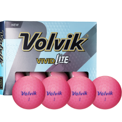 Volvik Vivid Lite Matte Finish Golf Balls - Sale! 12 Volvik Vivid Lite Matte Finish Golf Balls - Sale! -Golf Clubs Shop Vivid Lite Pink
