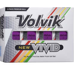 Volvik Vivid Matte Finish Golf Balls - Dozen -Golf Clubs Shop Vivid P