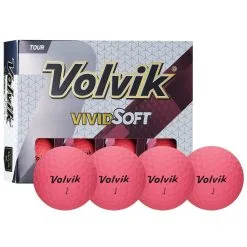 Volvik Vivid Soft Matte Urethane Golf Balls -Golf Clubs Shop Vivid Soft Pink