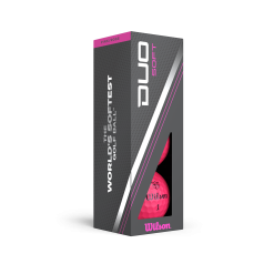 Wilson Staff Duo Soft 2.5 Golf Balls -Golf Clubs Shop WG2006105 6 Duo Soft Pink Ball 3Ball Sleeve