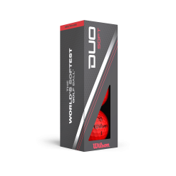 Wilson Staff Duo Soft 2.5 Golf Balls -Golf Clubs Shop WG2006106 6 Duo Soft Red Ball 3Ball Sleeve